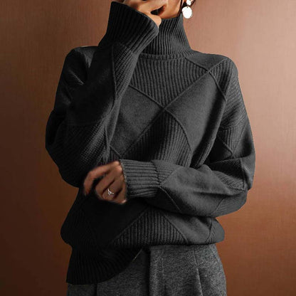 Evania™ | Pull décontracté en tricot de couleur unie