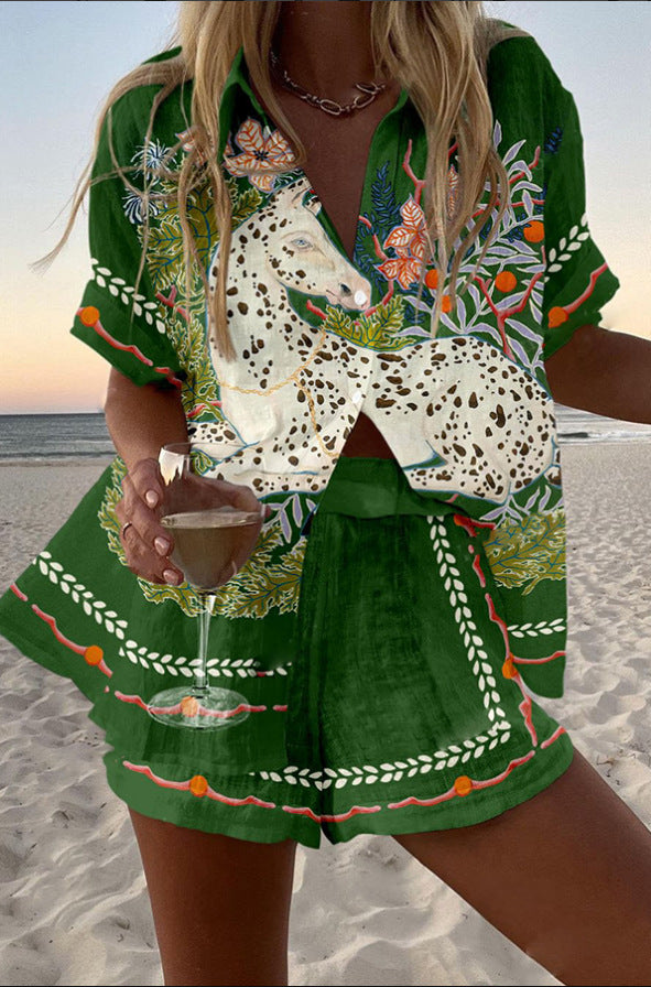 Savannah™ | Horse Print Linen Set