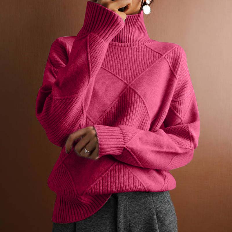 Evania™ | Pull décontracté en tricot de couleur unie