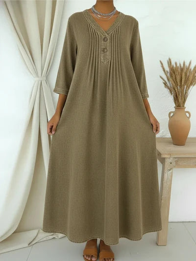 Faevessa™ | Elegant V-neck Dress