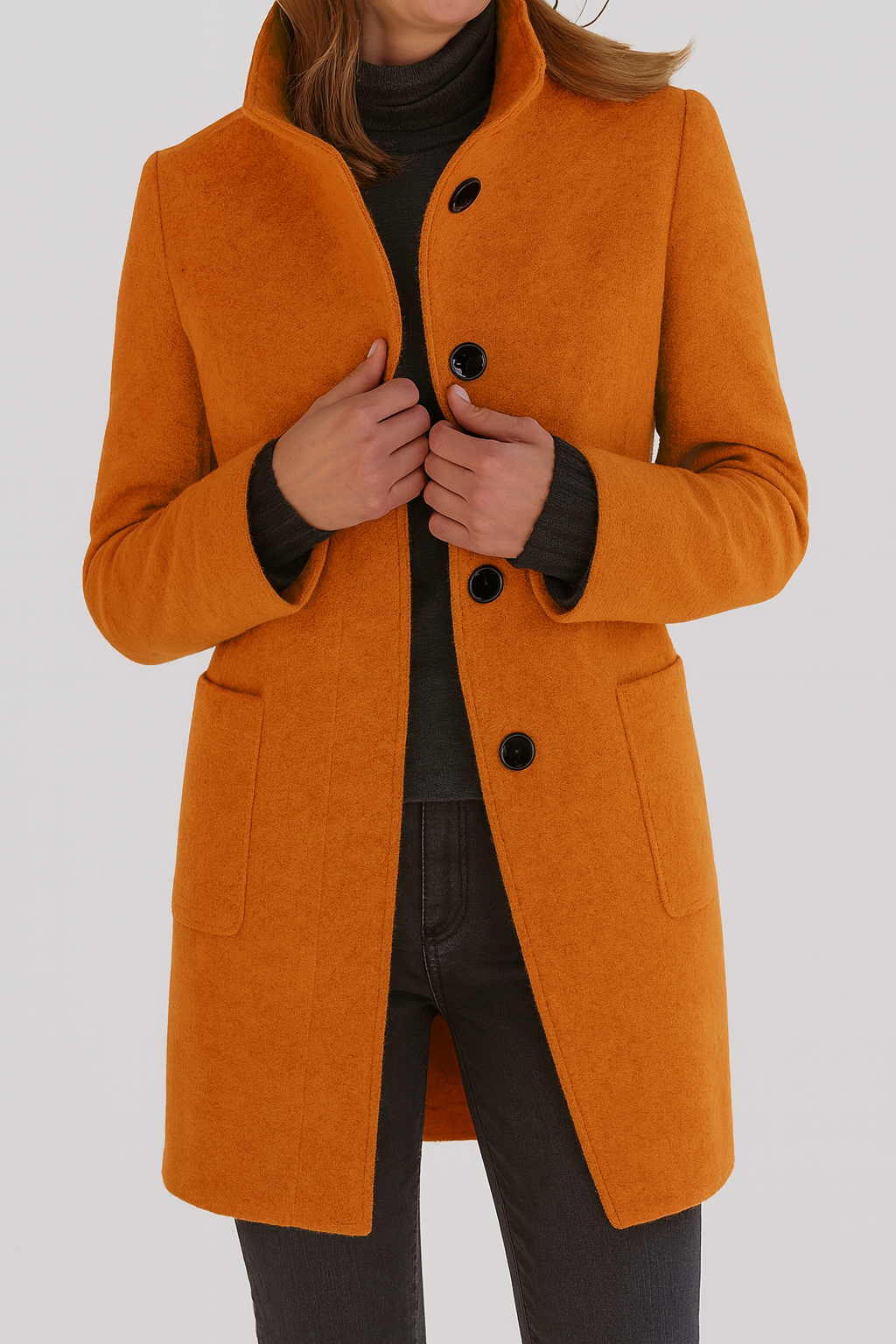 Ava | High Collar Coat