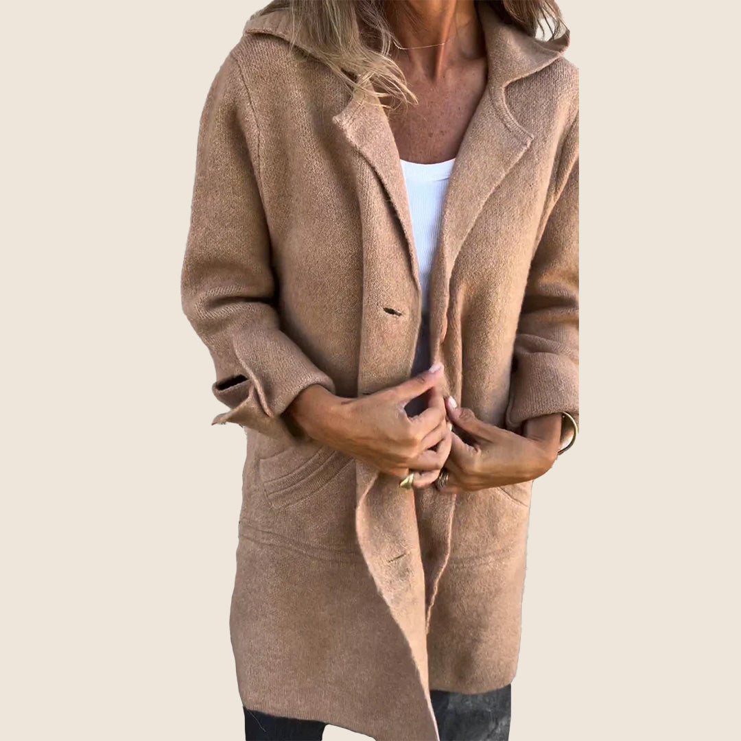 Solara™ | Soft Coat With Buttons