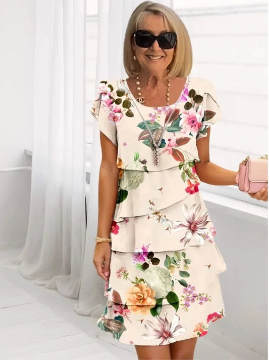 Helena | Robe à volants Élégante et Confortable