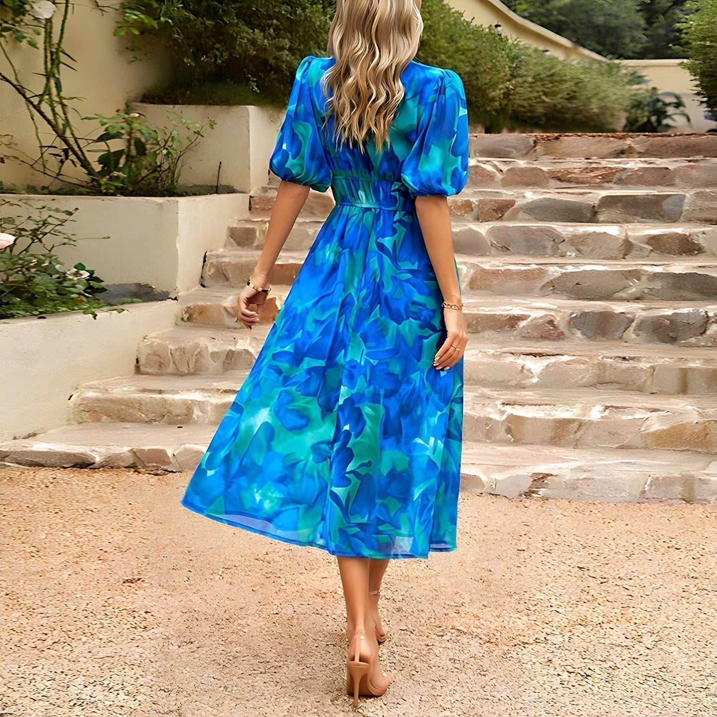 ANNELIE™ – Robe Midi Florale Daydream