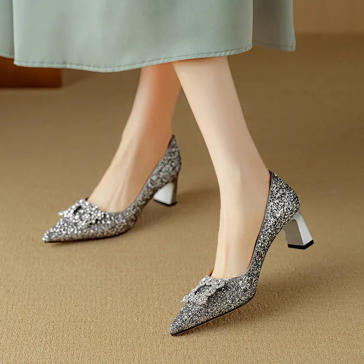 Gloria Glitter Pumps