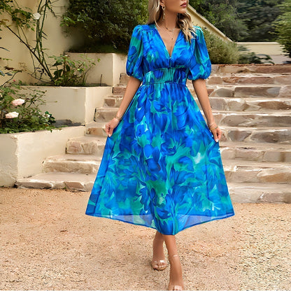 ANNELIE™ – Robe Midi Florale Daydream