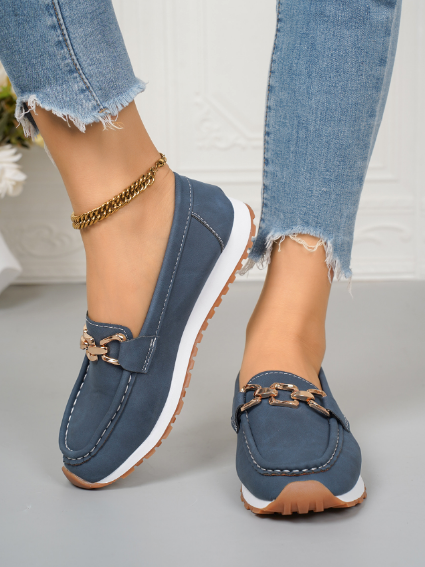 Ella - Mocassins Orthopédiques à Boucle Plate