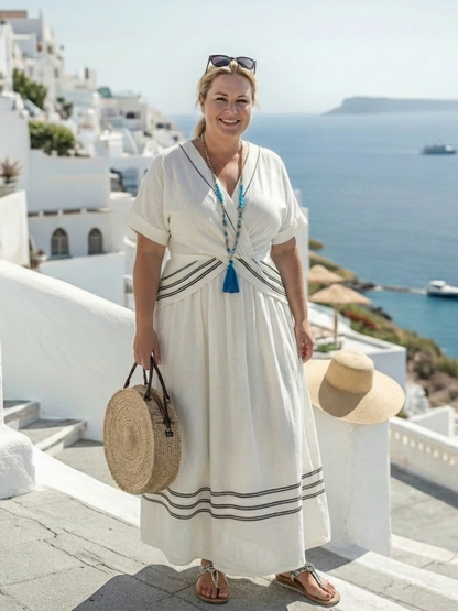 Seren | Robe maxi portefeuille à décolleté en V