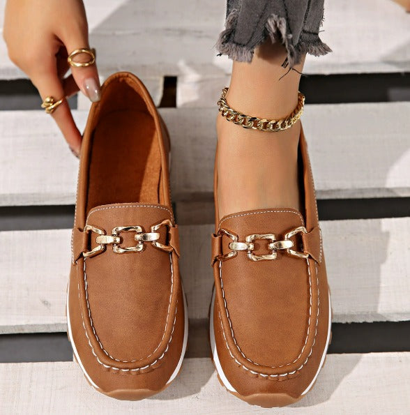 Ella - Mocassins Orthopédiques à Boucle Plate