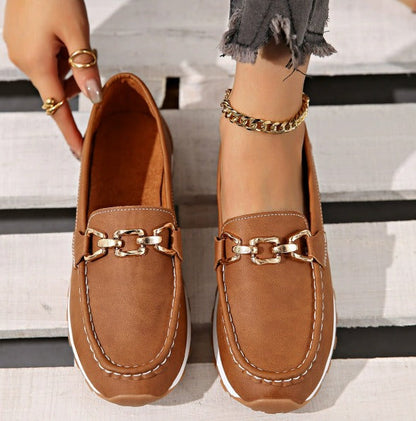 Ella - Mocassins Orthopédiques à Boucle Plate