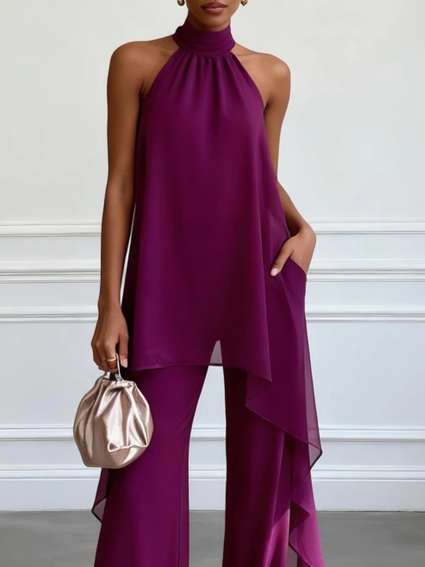Ensemble Élégance Lilas Deux Pièces