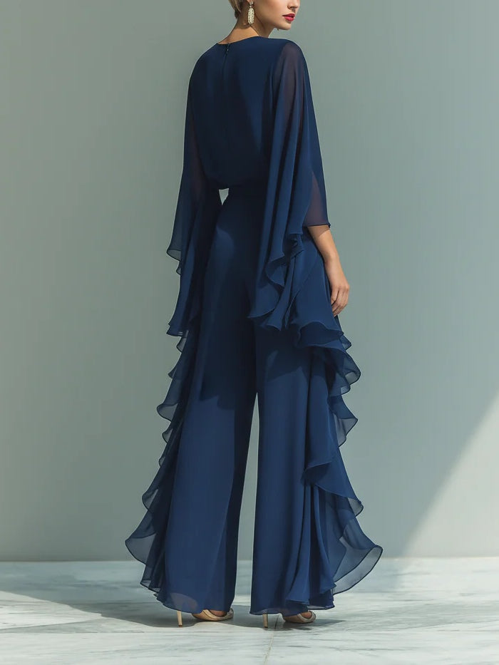 Aurora | Ensemble en Chiffon Élégant avec Volants