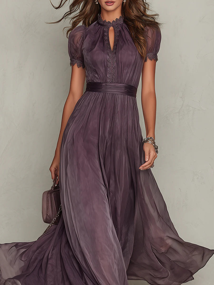 Julie | Robe Maxi en Dentelle Chiffon