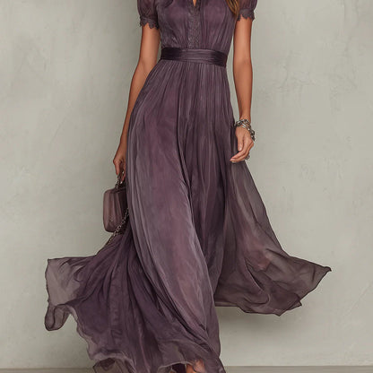 Julie | Robe Maxi en Dentelle Chiffon