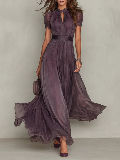 Julie | Robe Maxi en Dentelle Chiffon