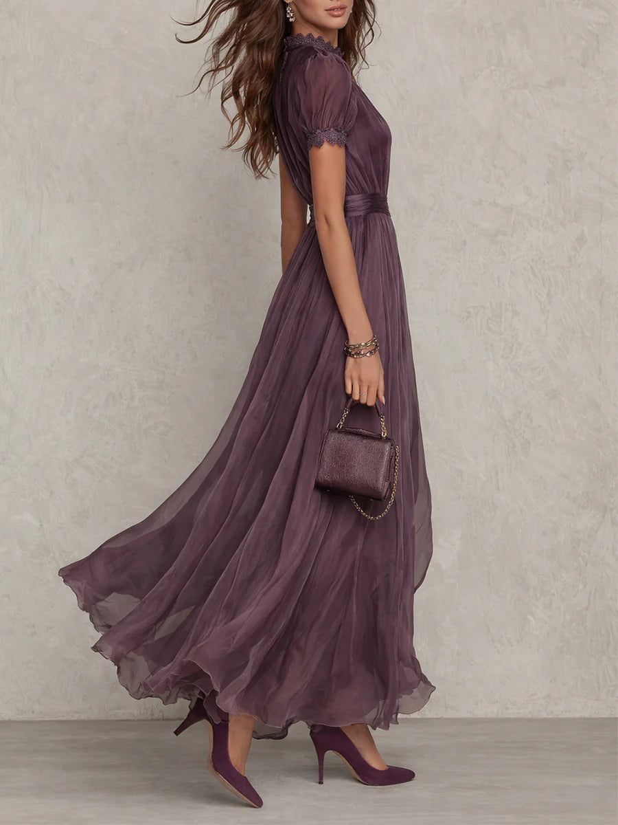 Julie | Robe Maxi en Dentelle Chiffon