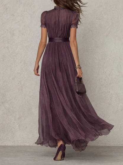 Julie | Robe Maxi en Dentelle Chiffon