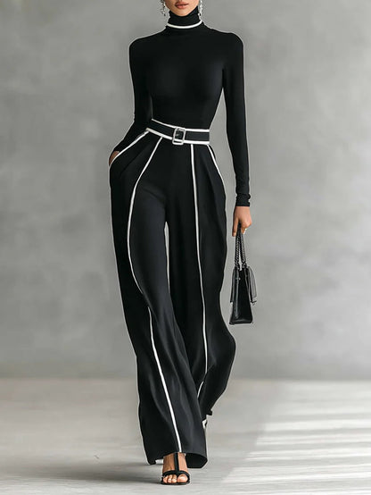 Vera™ | Ensemble élégant avec détail contrastant