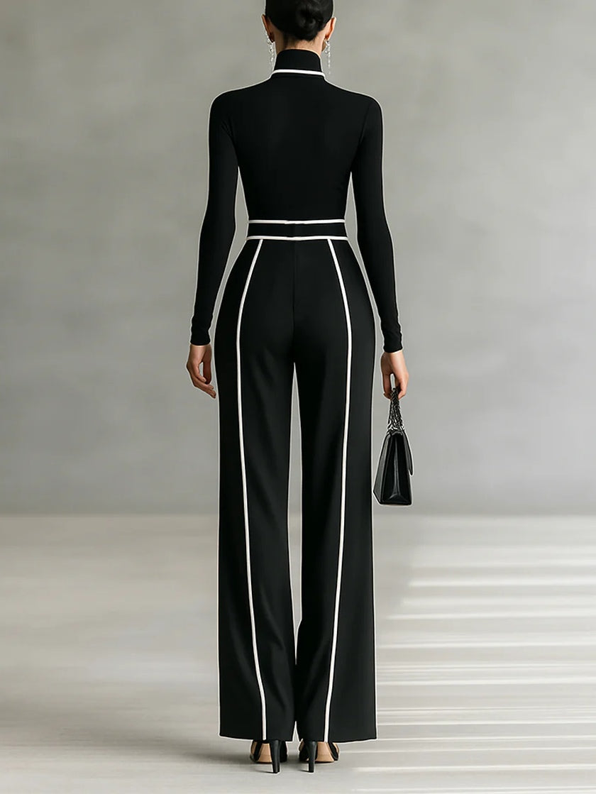 Vera™ - Ensemble élégant avec détails contrastants