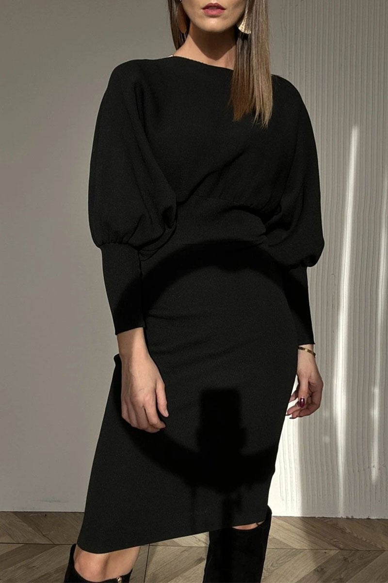CAROLYN™ - Robe élégante à manches ballon