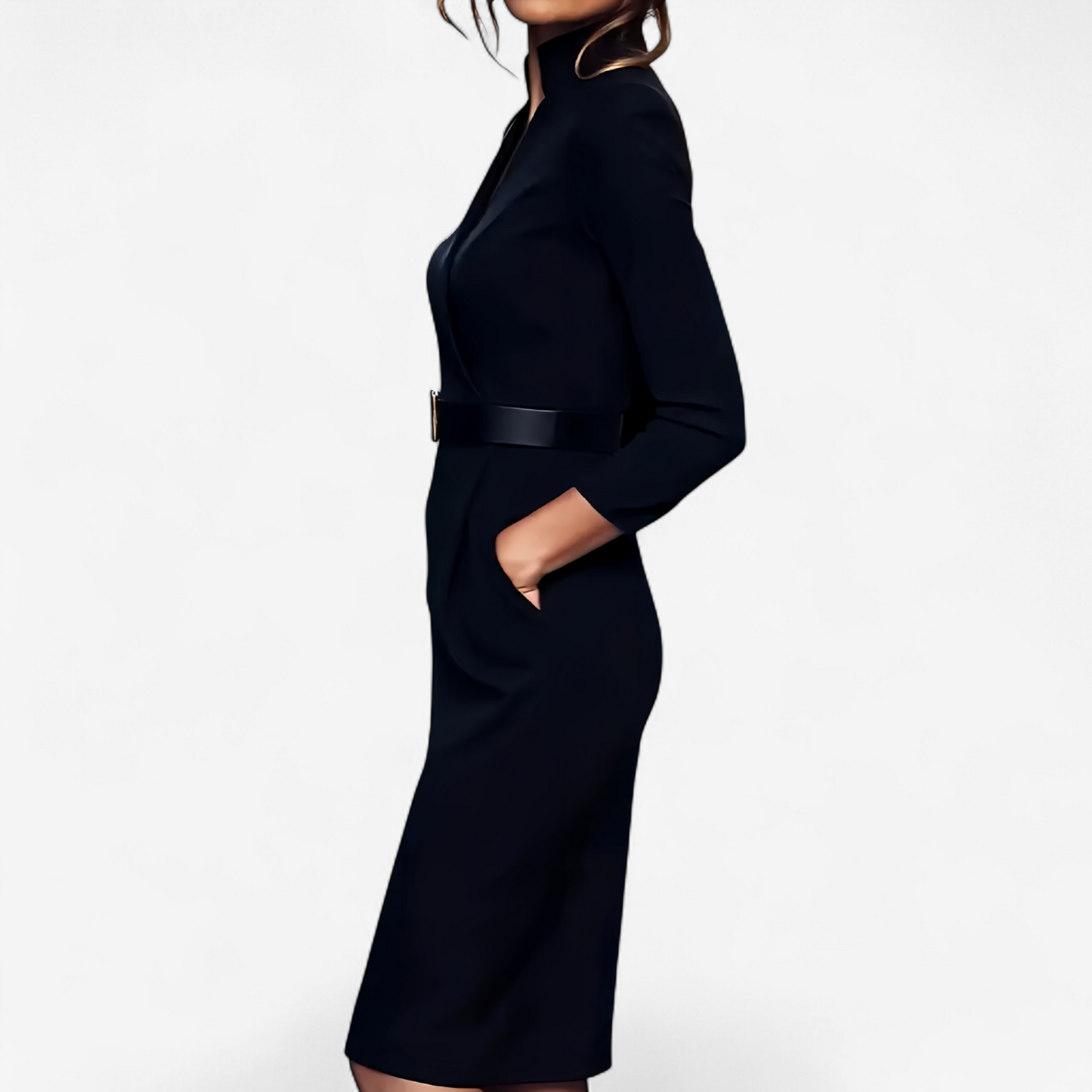 Madyx™ Élégante robe avec ceinture