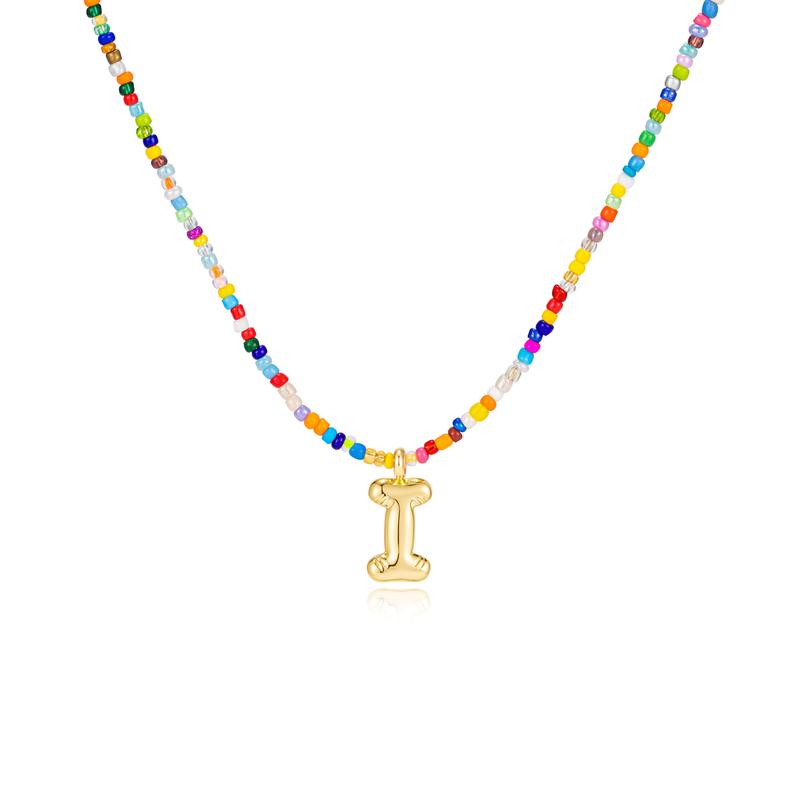 MACY™ - Collier Lettres Bulle Colorées