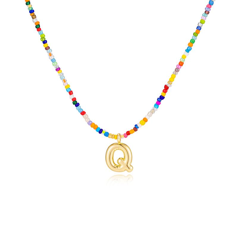 MACY™ - Collier Lettres Bulle Colorées