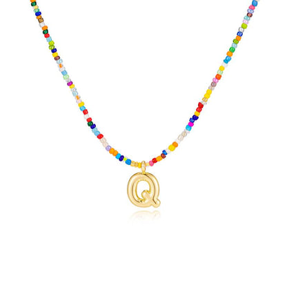 MACY™ - Collier Lettres Bulle Colorées