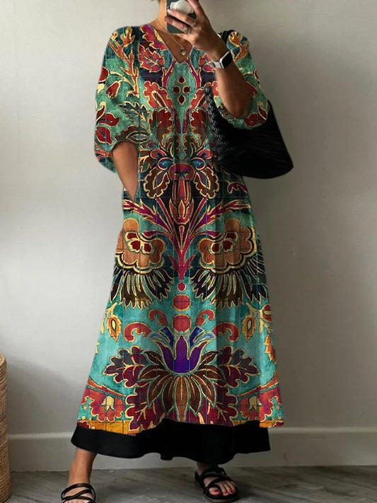 Robe Élégante avec Imprimé Carolina