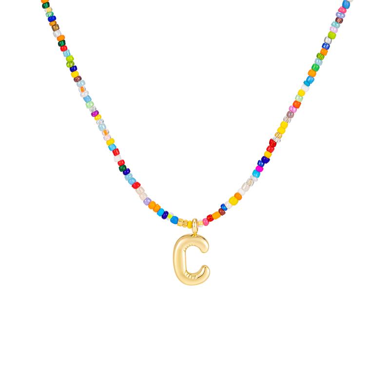 MACY™ - Collier Lettres Bulle Colorées
