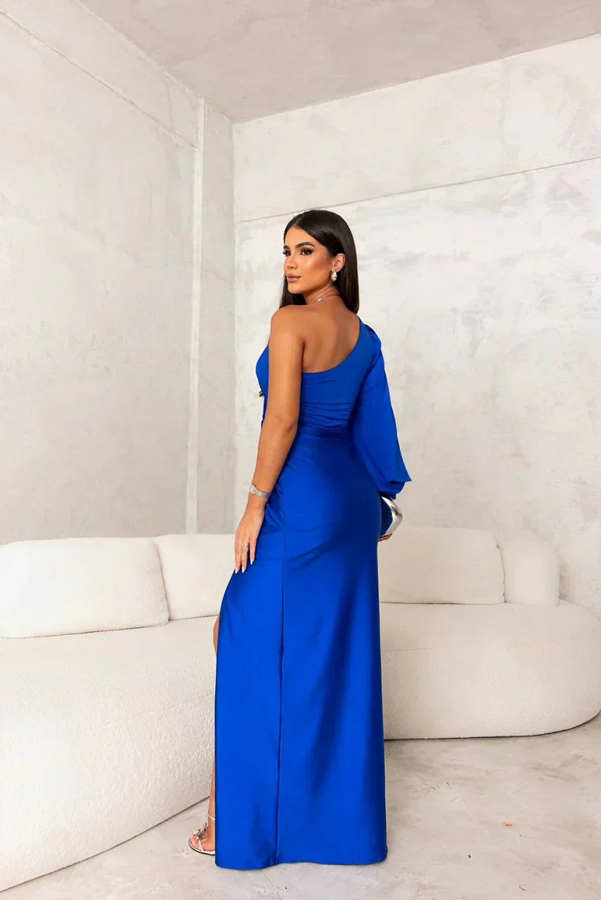 Novessa™ | Sleek One-Shoulder Maxi Dress