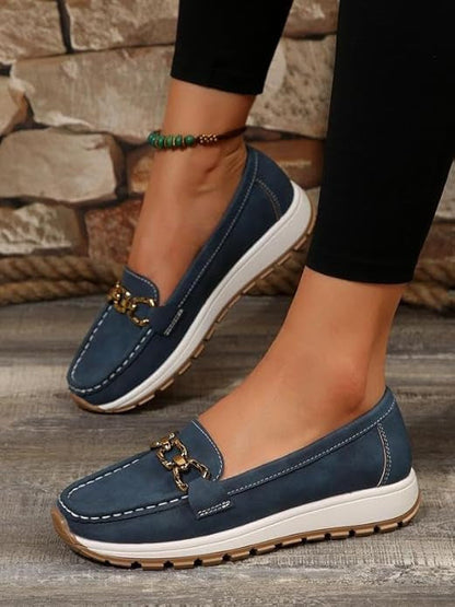Ella - Mocassins Orthopédiques à Boucle Plate