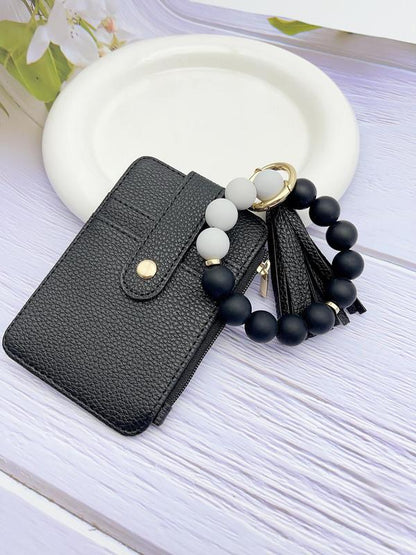 MADELYN™ - Porte-clés tendance et polyvalent avec perles et pompon