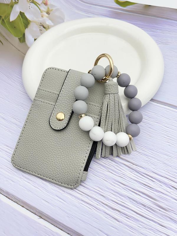 MADELYN™ - Porte-clés tendance et polyvalent avec perles et pompon