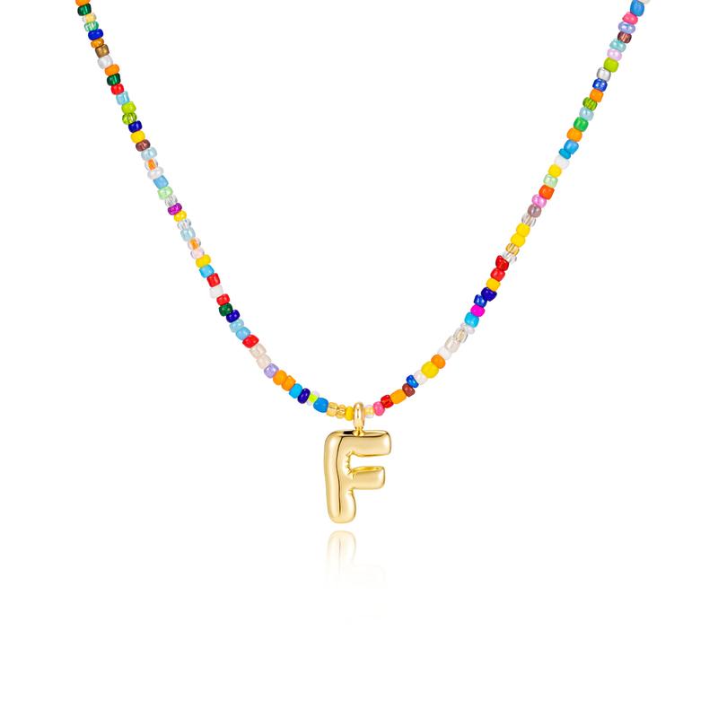 MACY™ - Collier Lettres Bulle Colorées