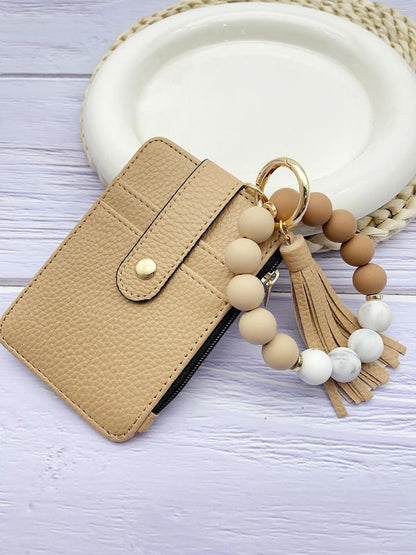MADELYN™ - Porte-clés tendance et polyvalent avec perles et pompon