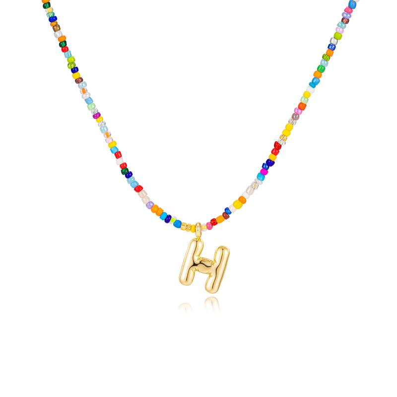MACY™ - Collier Lettres Bulle Colorées