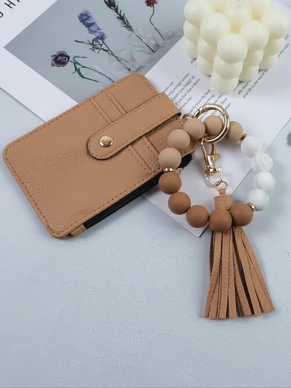 MADELYN™ - Porte-clés tendance et polyvalent avec perles et pompon