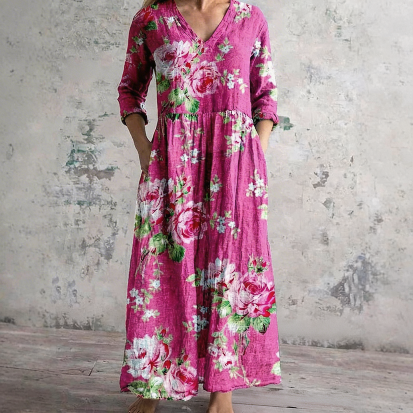 Robe Élégante avec Imprimé Lana