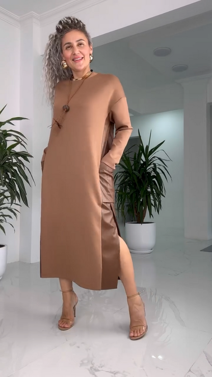 MARILYN™ - Robe midi classique et minimaliste