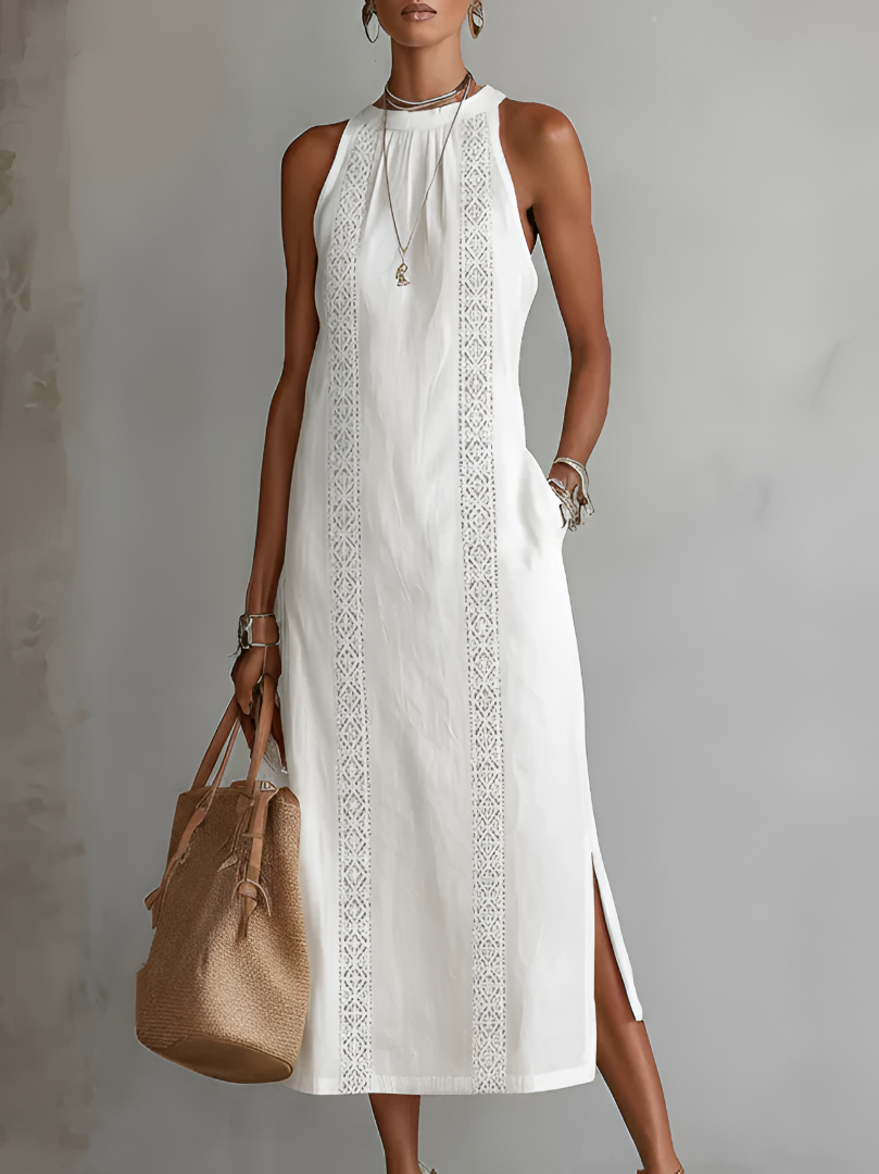 Jimena ™ | Robe Midi Brodée Décontractée