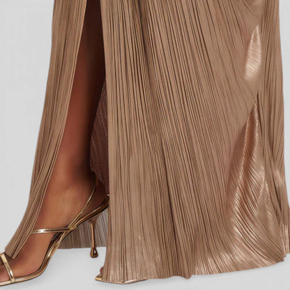 Aliona™ Robe longue plissée