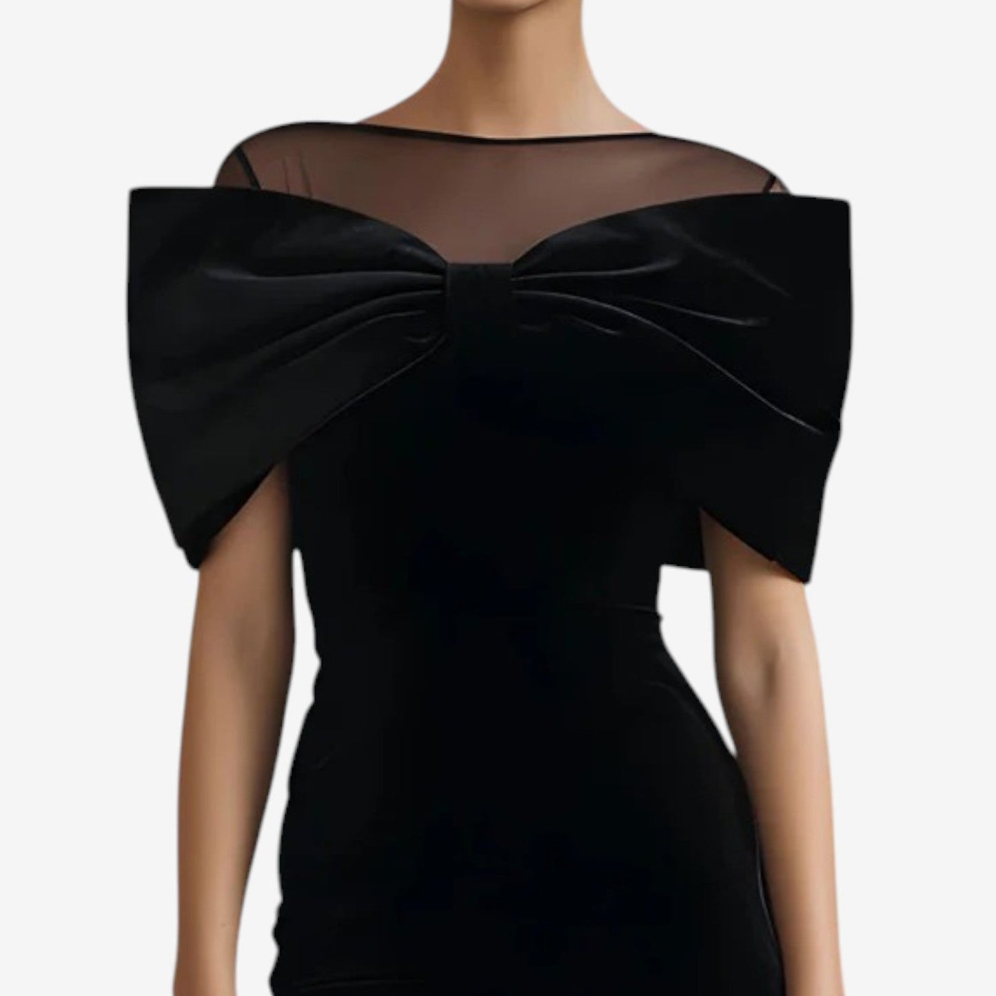 Crizelda™ Robe noire de soirée