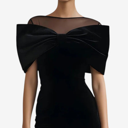 Crizelda™ Robe noire de soirée