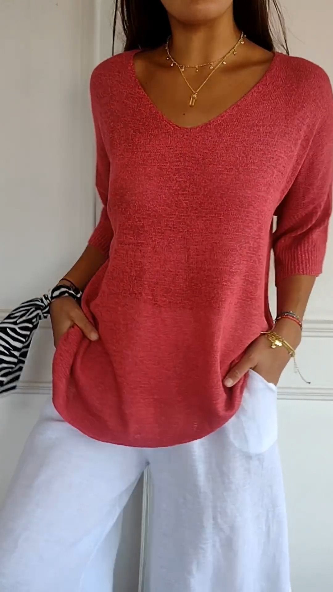Hazel – Blouse Confortable au Toucher