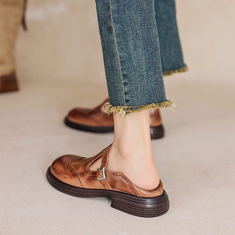 Mattea | Élégantes Babies En Cuir