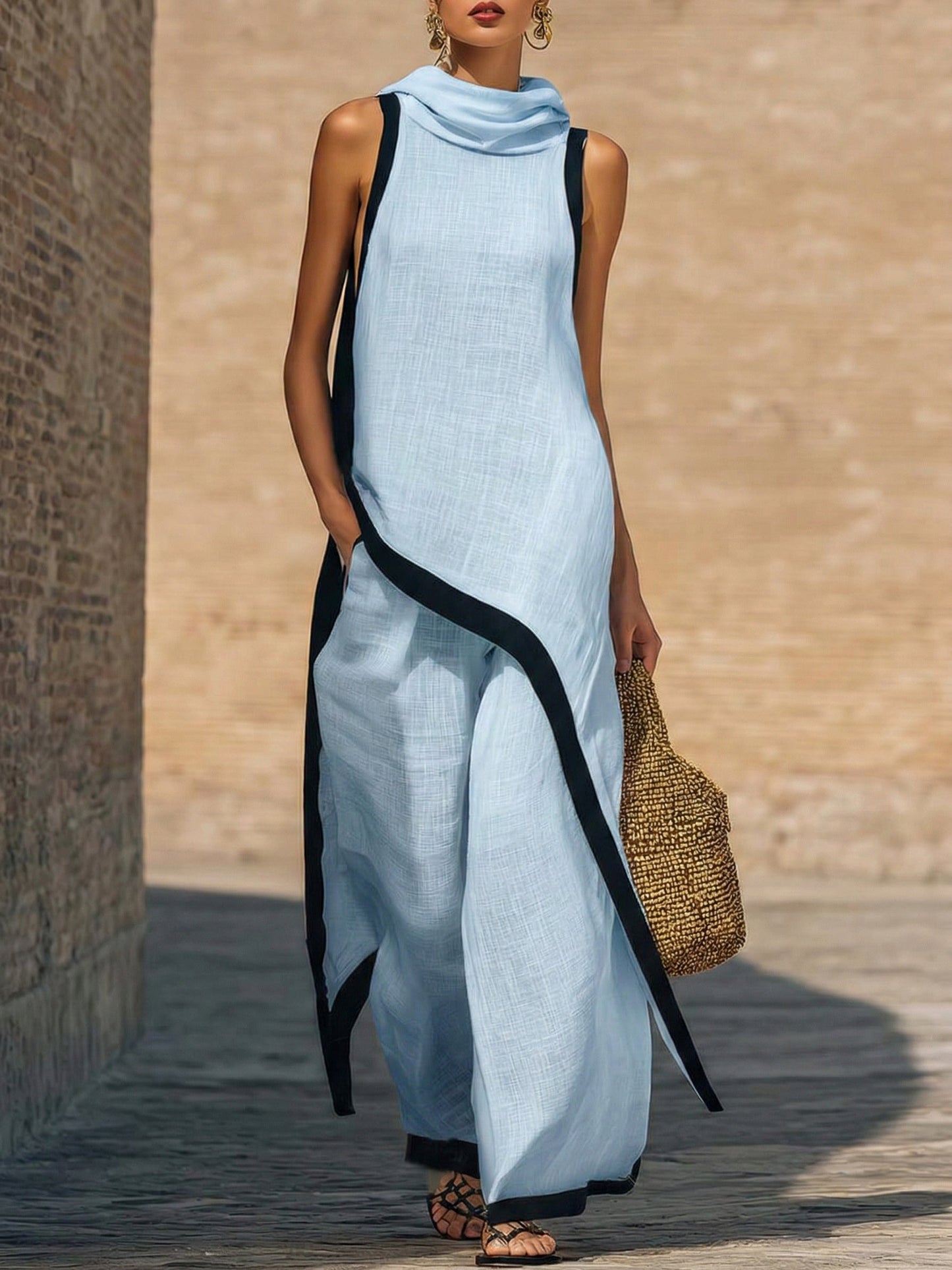 Alma™|Ensemble Élégant en Lin et Coton