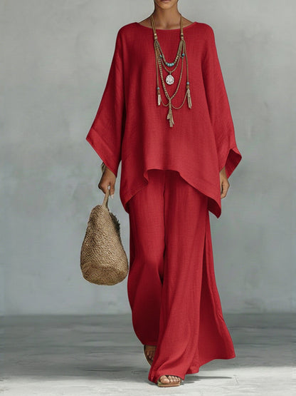 MARIA™ | ENSEMBLE EN COTON ET LIN AMPLE