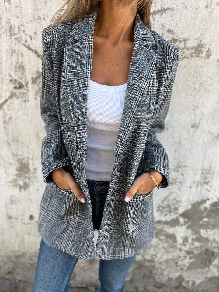 Zanovia™ | Casual checked blazer