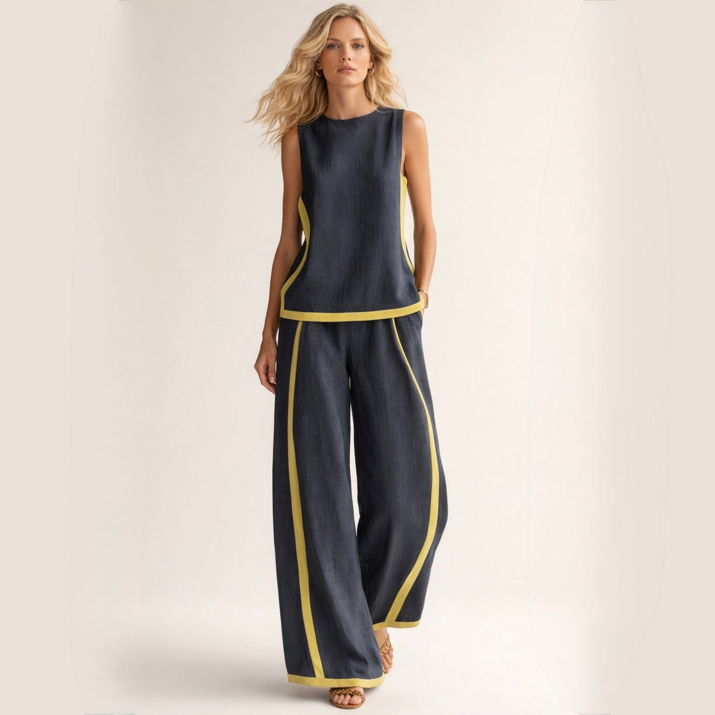 Sophie | Ensemble Élégant Avec Jambes Amples